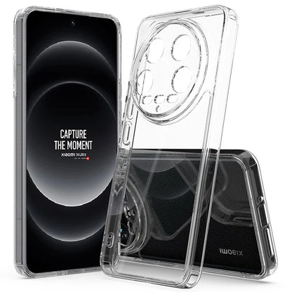 For Xiaomi 14 Ultra Case Anti-scratch TPU+Acrylic Transparent Phone Cover
