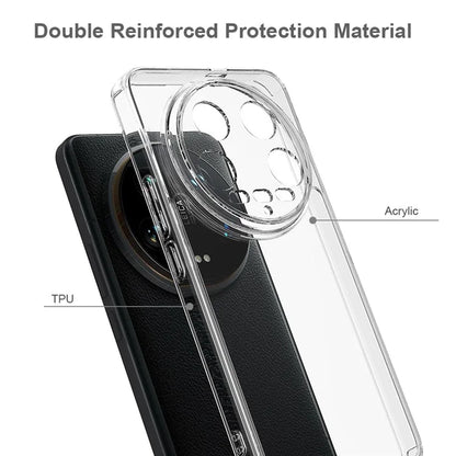 For Xiaomi 14 Ultra Case Anti-scratch TPU+Acrylic Transparent Phone Cover