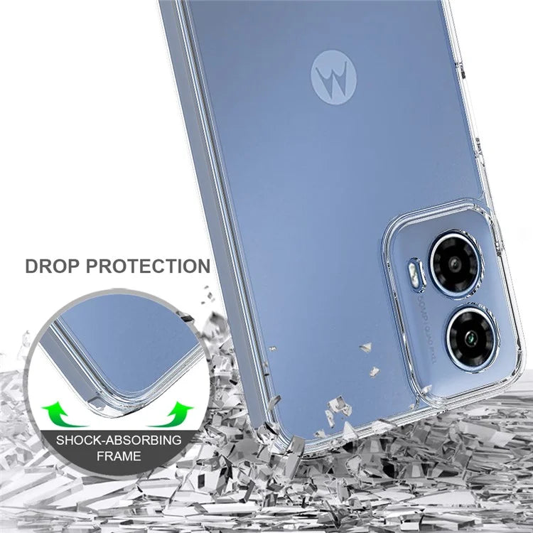 For Motorola Moto G34 5G Clear Case TPU+Acrylic Cell Phone Cover