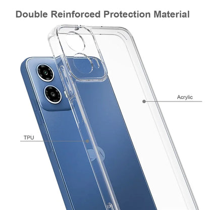 For Motorola Moto G34 5G Clear Case TPU+Acrylic Cell Phone Cover