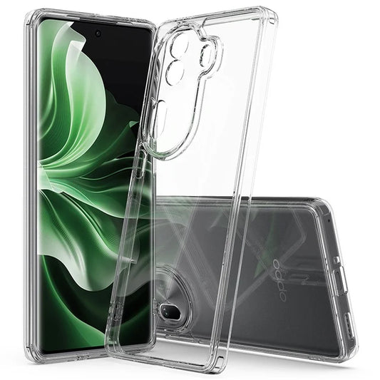 For Oppo Reno11 Pro 5G (Global) Case Scratch-Resistant TPU+Acrylic Clear Phone Cover