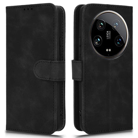 For Xiaomi 14 Ultra Case Magnetic PU Leather Phone Protective Shell Card Slots Wallet Phone Cover