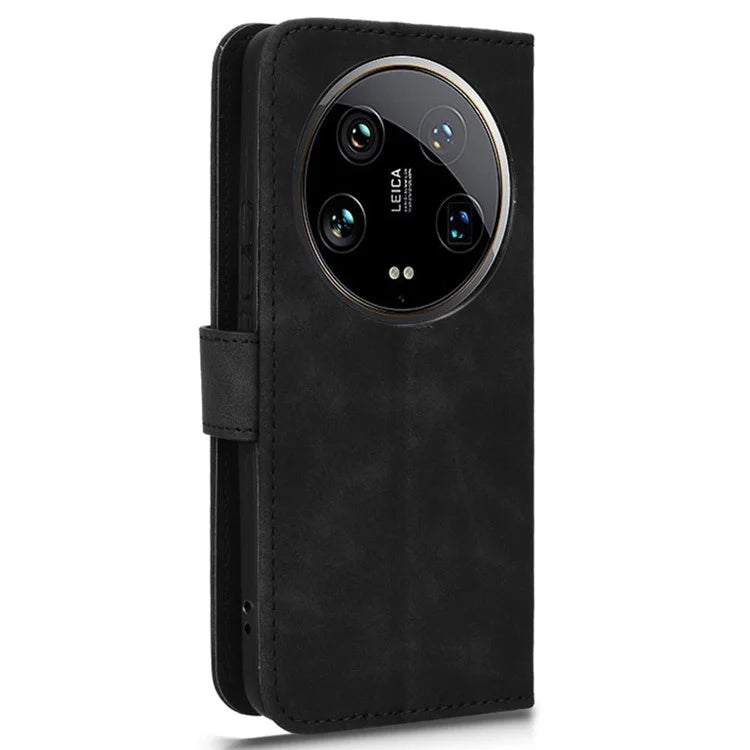 For Xiaomi 14 Ultra Case Magnetic PU Leather Phone Protective Shell Card Slots Wallet Phone Cover