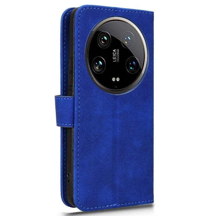 For Xiaomi 14 Ultra Case Magnetic PU Leather Phone Protective Shell Card Slots Wallet Phone Cover