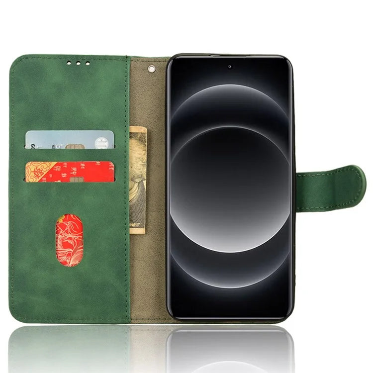 For Xiaomi 14 Ultra Case Magnetic PU Leather Phone Protective Shell Card Slots Wallet Phone Cover