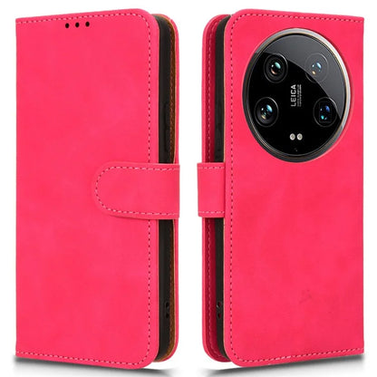 For Xiaomi 14 Ultra Case Magnetic PU Leather Phone Protective Shell Card Slots Wallet Phone Cover