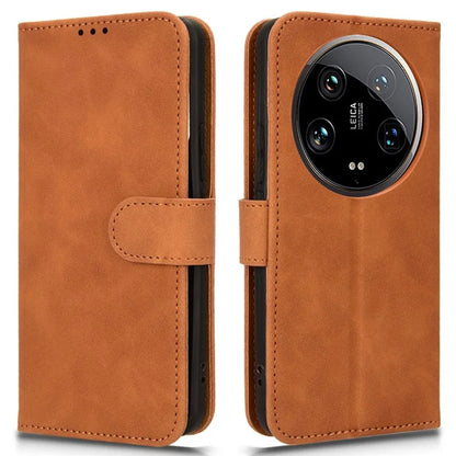 For Xiaomi 14 Ultra Case Magnetic PU Leather Phone Protective Shell Card Slots Wallet Phone Cover