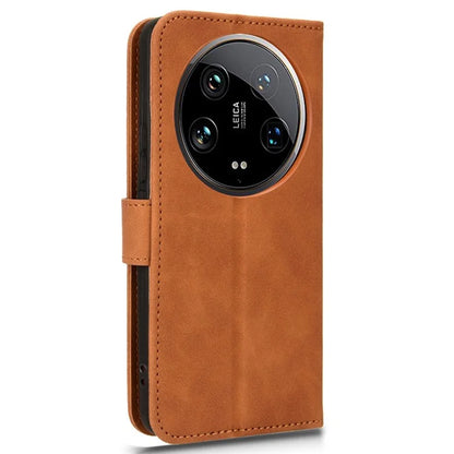 For Xiaomi 14 Ultra Case Magnetic PU Leather Phone Protective Shell Card Slots Wallet Phone Cover