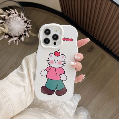 For iPhone 15 Pro Cover TPU Phone Protective Shell Cartoon Pattern Phone Case