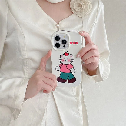 For iPhone 15 Pro Cover TPU Phone Protective Shell Cartoon Pattern Phone Case