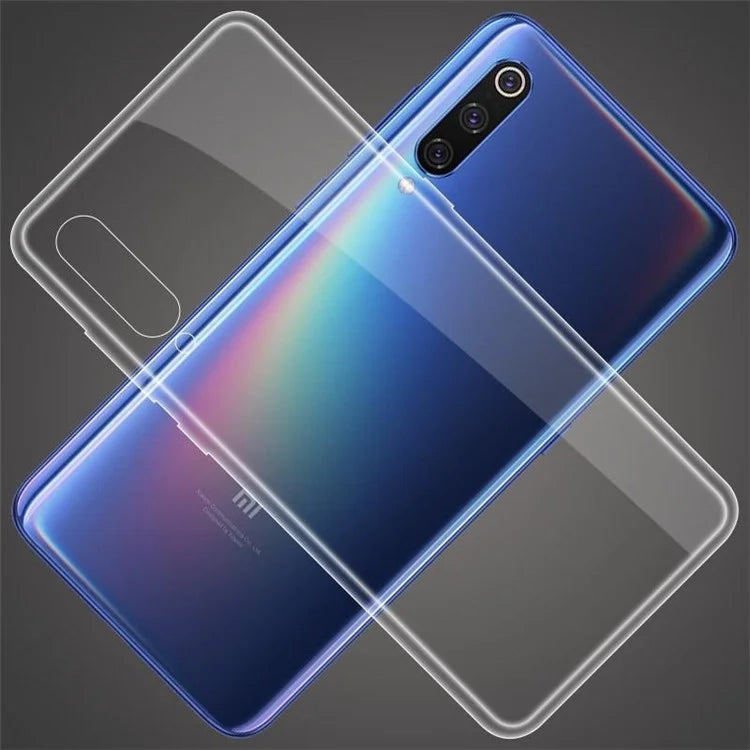 For Xiaomi Mi 9 Lite / CC9 / CC9 Meitu Edition Cell Phone Case Ultra-Thin Clear TPU Cover with Big Lens Hole