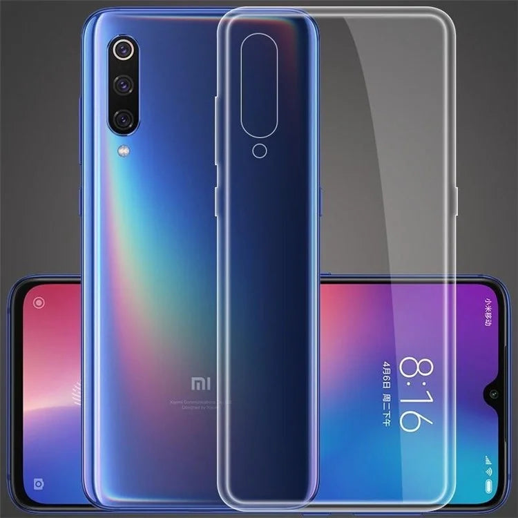 For Xiaomi Mi 9 Lite / CC9 / CC9 Meitu Edition Cell Phone Case Ultra-Thin Clear TPU Cover with Big Lens Hole