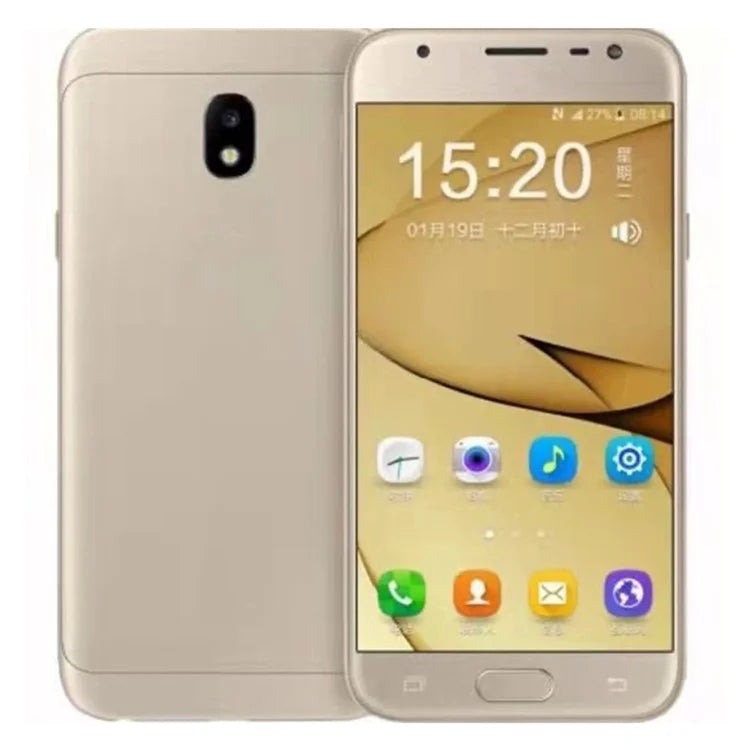 For Samsung Galaxy J3 (2017) J330 Anti-Scratch TPU Phone Case Slim Clear Cover with Big Lens Holes