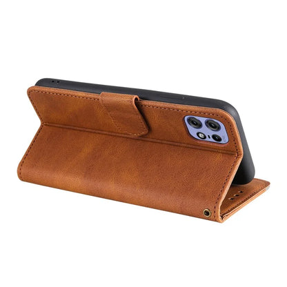 For Motorola Edge 50 Pro 5G Case Splicing Stitching Leather Flip Protective Cover
