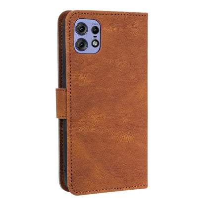 For Motorola Edge 50 Pro 5G Case Splicing Stitching Leather Flip Protective Cover