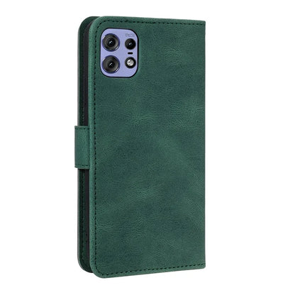 For Motorola Edge 50 Pro 5G Case Splicing Stitching Leather Flip Protective Cover