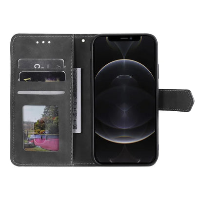 For Motorola Edge 50 Pro 5G Case Splicing Stitching Leather Flip Protective Cover