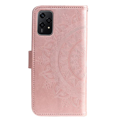 For Honor 200 Lite Case Flip Shockproof Leather Totem Wallet Phone Cover Gold