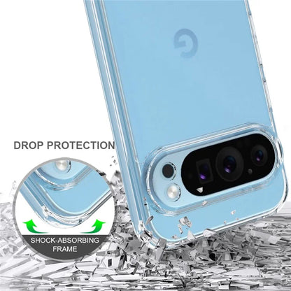 For Google Pixel 9 Pro XL Clear Case Anti-Scratch TPU+Acrylic Back Phone Cover