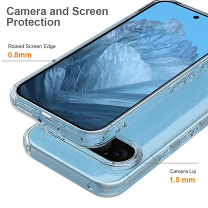 For Google Pixel 9 Pro XL Clear Case Anti-Scratch TPU+Acrylic Back Phone Cover