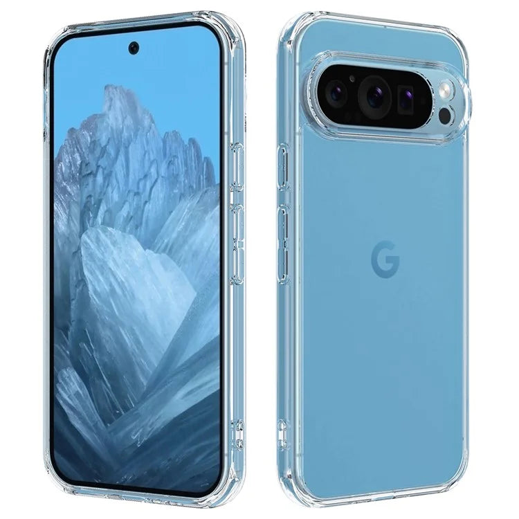 For Google Pixel 9 Pro XL Clear Case Anti-Scratch TPU+Acrylic Back Phone Cover