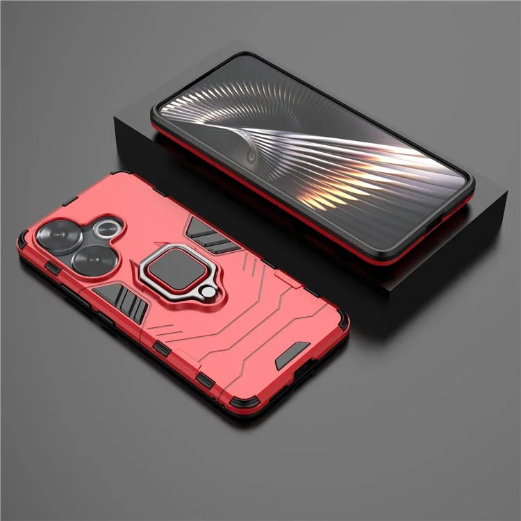 For Xiaomi Redmi Turbo 3 5G / Poco F6 5G Case Ring Holder Kickstand PC+TPU Phone Cover