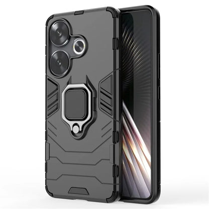 For Xiaomi Redmi Turbo 3 5G / Poco F6 5G Case Ring Holder Kickstand PC+TPU Phone Cover