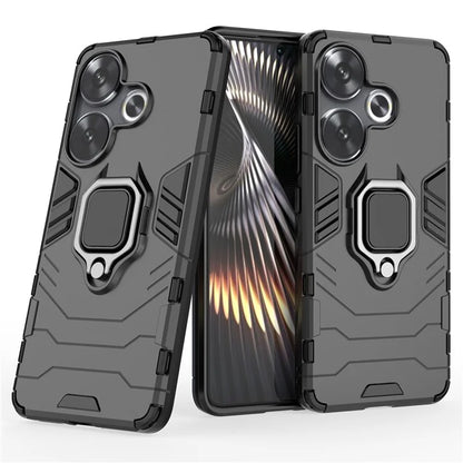 For Xiaomi Redmi Turbo 3 5G / Poco F6 5G Case Ring Holder Kickstand PC+TPU Phone Cover