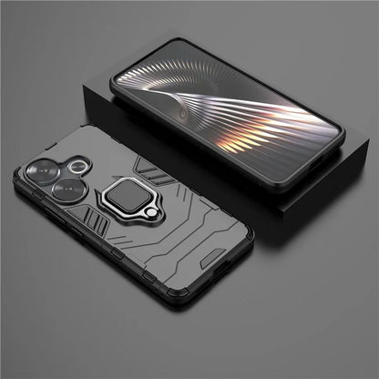 For Xiaomi Redmi Turbo 3 5G / Poco F6 5G Case Ring Holder Kickstand PC+TPU Phone Cover