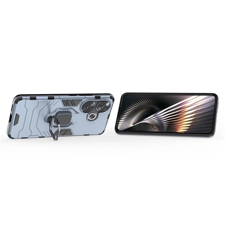 For Xiaomi Redmi Turbo 3 5G / Poco F6 5G Case Ring Holder Kickstand PC+TPU Phone Cover