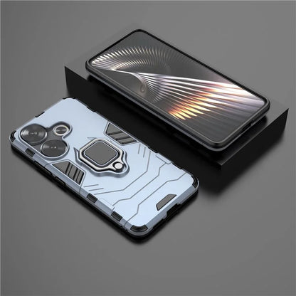For Xiaomi Redmi Turbo 3 5G / Poco F6 5G Case Ring Holder Kickstand PC+TPU Phone Cover