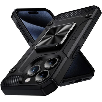 Bulk Buy For iPhone 14 Pro Case Ring Holder Kickstand Hybrid PC+TPU Phone Cover