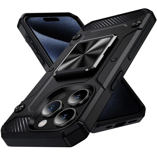 Bulk Buy For iPhone 14 Pro Case Ring Holder Kickstand Hybrid PC+TPU Phone Cover