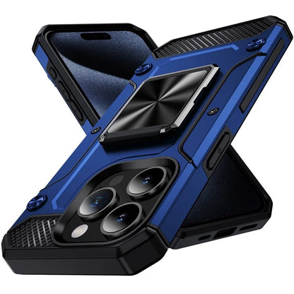 Bulk Buy For iPhone 14 Pro Case Ring Holder Kickstand Hybrid PC+TPU Phone Cover