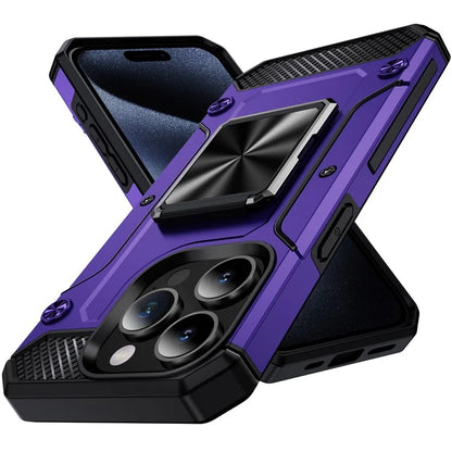 Bulk Buy For iPhone 14 Pro Case Ring Holder Kickstand Hybrid PC+TPU Phone Cover