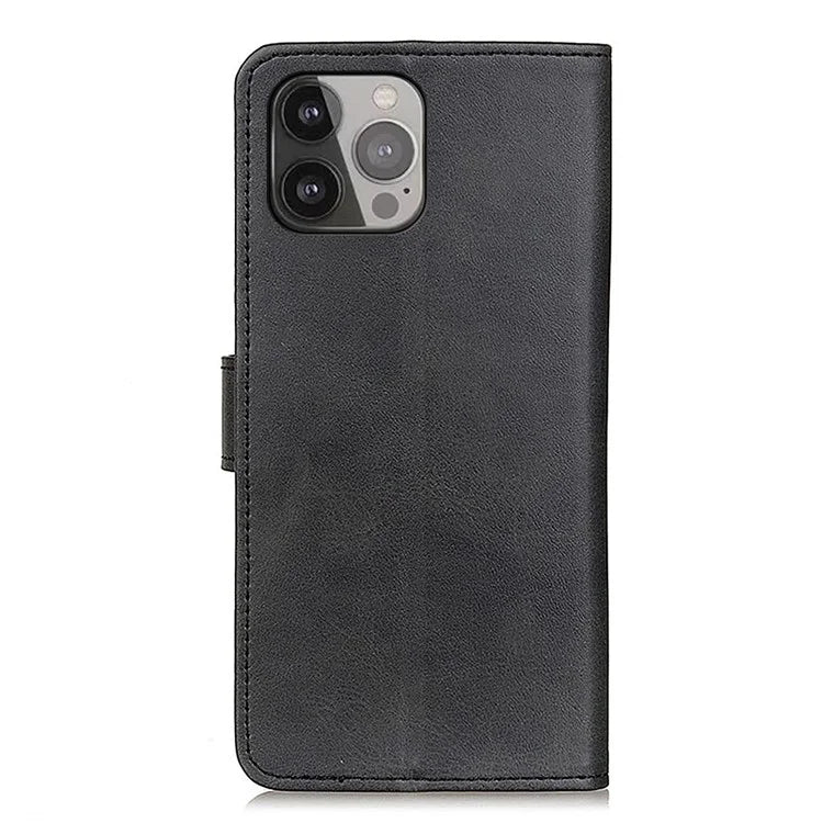 For iPhone 16 Pro Max Case Cowhide Texture Leather Flip Wallet Phone Cover