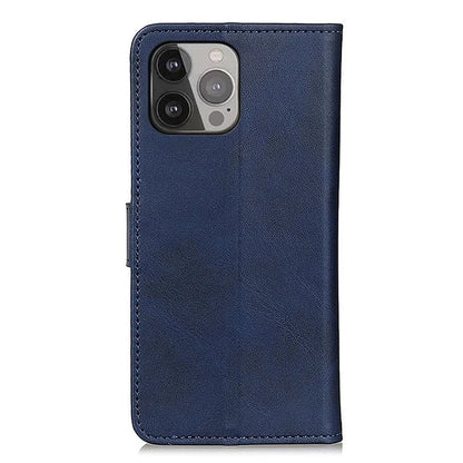 For iPhone 16 Pro Max Case Cowhide Texture Leather Flip Wallet Phone Cover