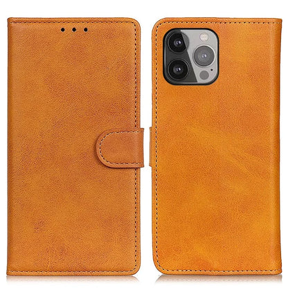 For iPhone 16 Pro Max Case Cowhide Texture Leather Flip Wallet Phone Cover