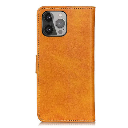 For iPhone 16 Pro Max Case Cowhide Texture Leather Flip Wallet Phone Cover