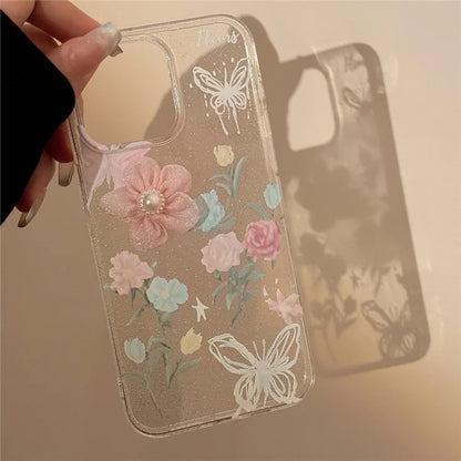 For iPhone 14 Pro TPU Case 3D Rose Flower Pattern Print Phone Cover