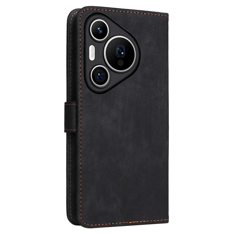For Huawei Pura 70 Wallet Case RFID Blocking Leather Phone Cover with Strap