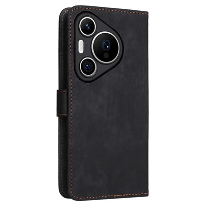 For Huawei Pura 70 Wallet Case RFID Blocking Leather Phone Cover with Strap