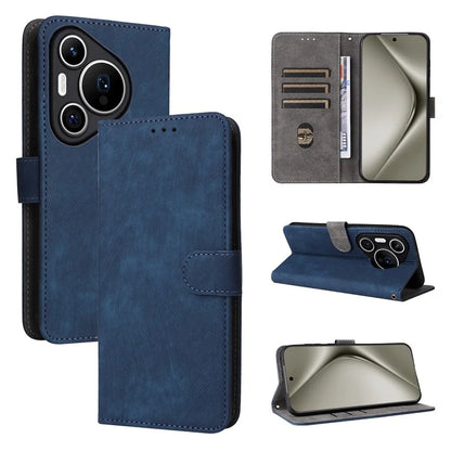 For Huawei Pura 70 Wallet Case RFID Blocking Leather Phone Cover with Strap