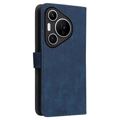 For Huawei Pura 70 Wallet Case RFID Blocking Leather Phone Cover with Strap