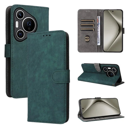 For Huawei Pura 70 Wallet Case RFID Blocking Leather Phone Cover with Strap