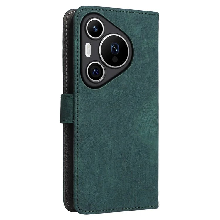 For Huawei Pura 70 Wallet Case RFID Blocking Leather Phone Cover with Strap