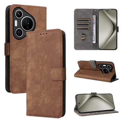 For Huawei Pura 70 Wallet Case RFID Blocking Leather Phone Cover with Strap