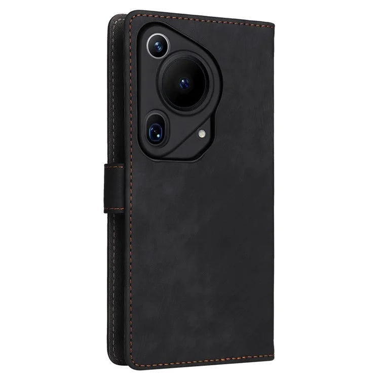 For Huawei Pura 70 Ultra Case with Hand Strap RFID Blocking Wallet Leather Cover