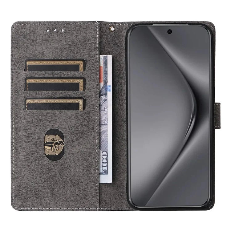 For Huawei Pura 70 Ultra Case with Hand Strap RFID Blocking Wallet Leather Cover