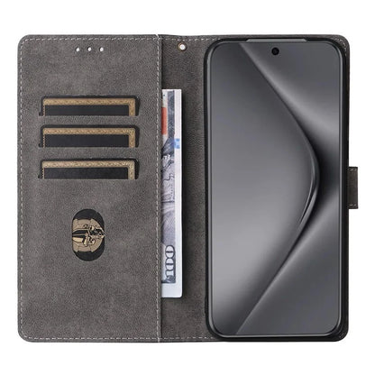 For Huawei Pura 70 Ultra Case with Hand Strap RFID Blocking Wallet Leather Cover